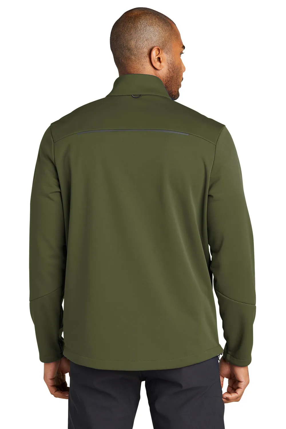 Port Authority Herren Tech wasserdichte Softshell-Jacke mit durchgehendem Reißverschluss - Olivgrün