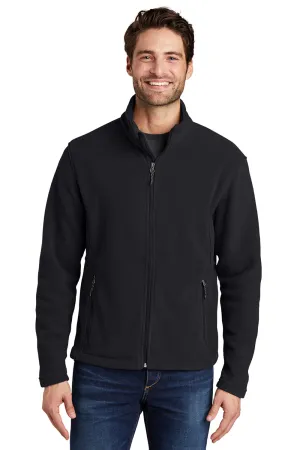 Port Authority Herren Fleecejacke mit Vollreißverschluss - Schwarz