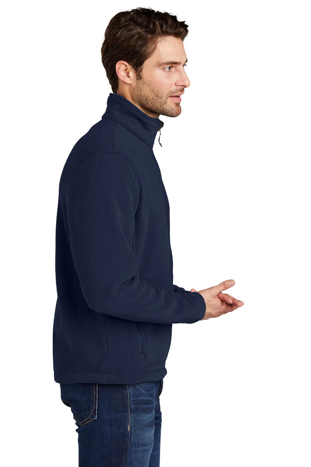 Port Authority Herren Fleecejacke mit vollem Reißverschluss - Echt Marineblau