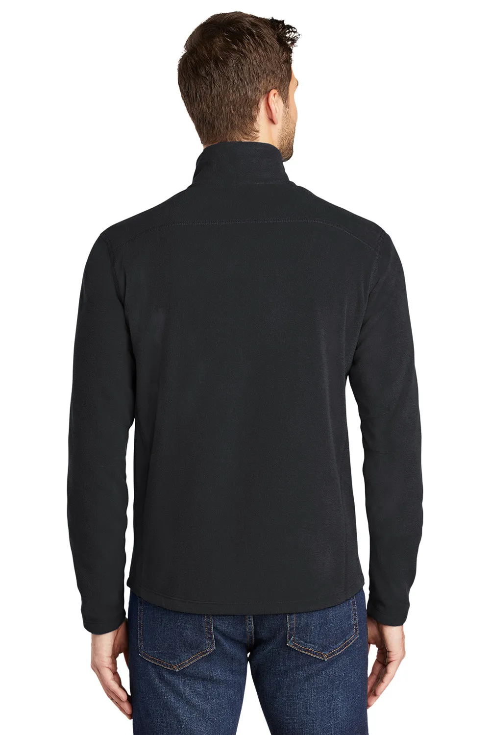 Port Authority Herren Microfleece pillingresistente Full-Zip Jacke - Schwarz