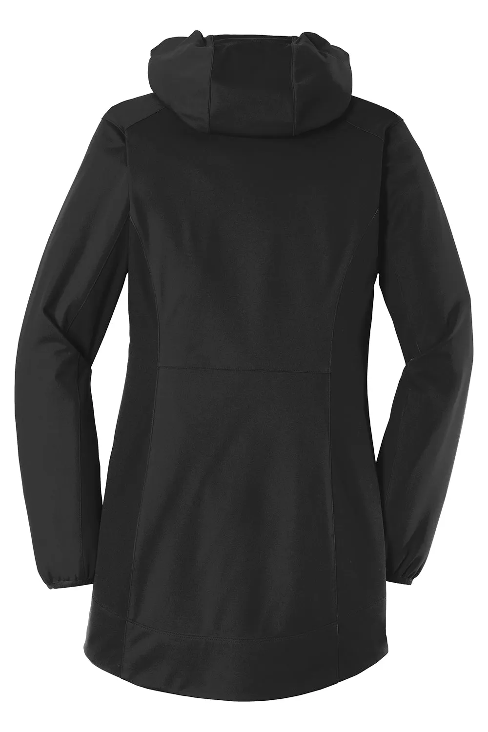 Port Authority Damen Active Wind & Water Resistant Full Zip Kapuzenjacke - Tiefschwarz