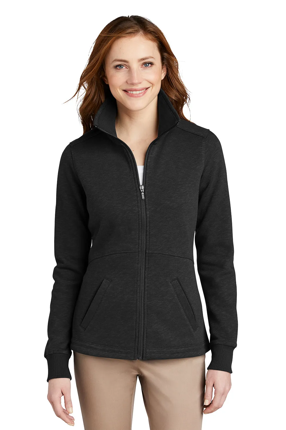 Port Authority Damen Fleecejacke mit vollem Reißverschluss - Schwarz