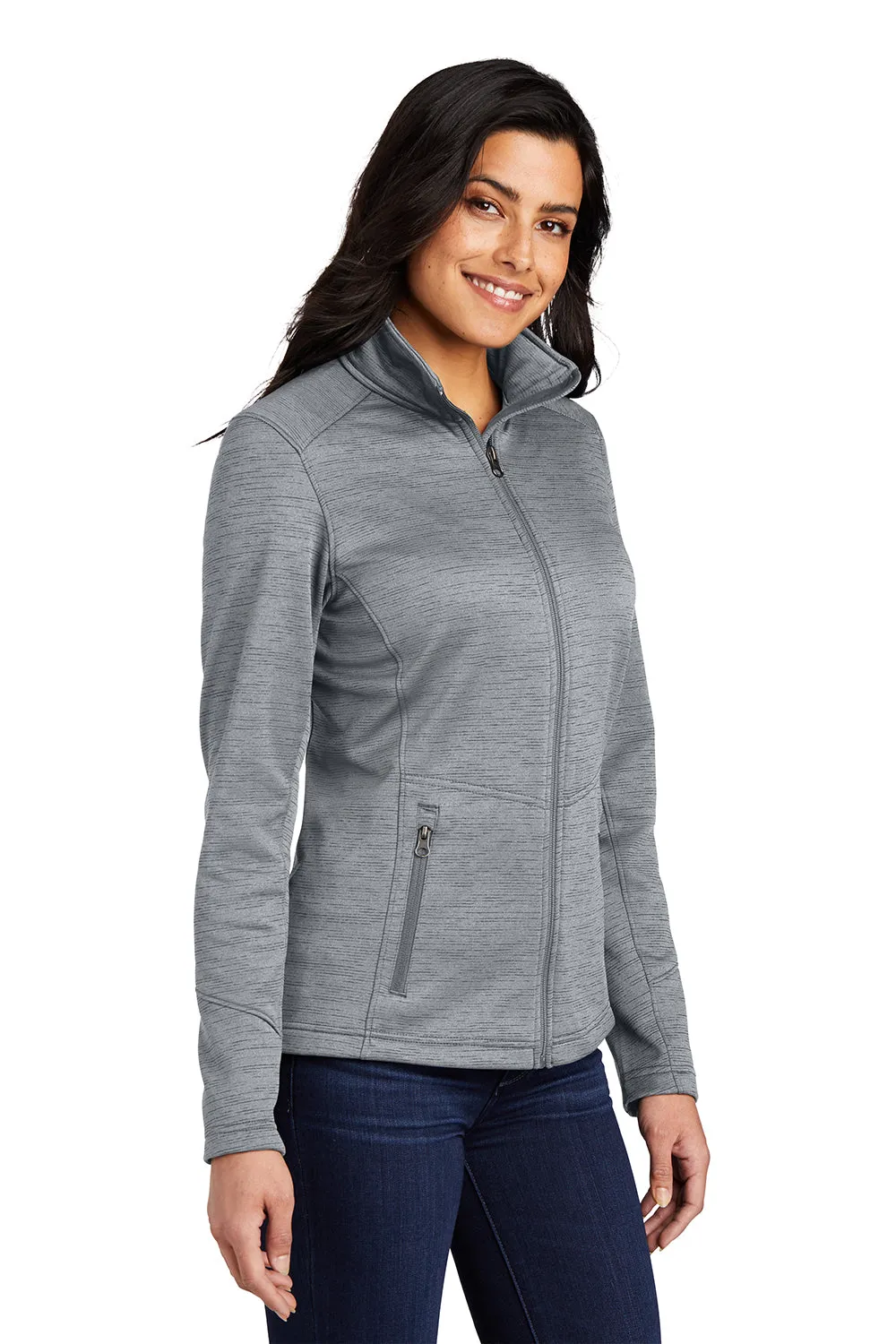 Port Authority Damen Fleecejacke mit vollem Reißverschluss - Grau