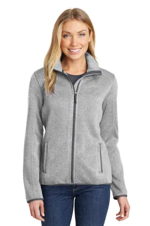 Port Authority Damen Fleecejacke mit vollem Reißverschluss - Heather Grey