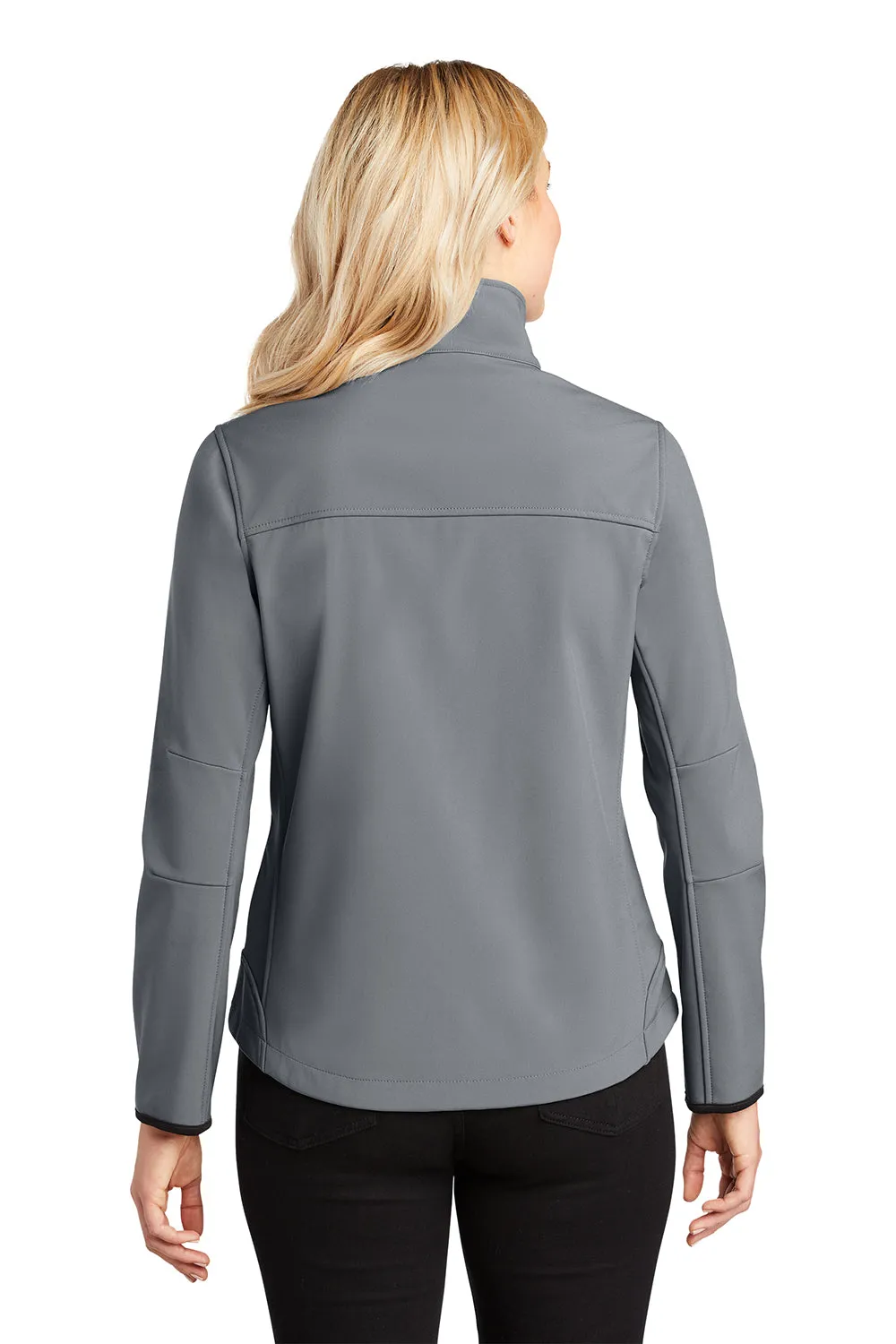 Port Authority Damen Glacier Wind & Water Resistant Reißverschluss-Jacke - Rauchgrau/Chromgrau