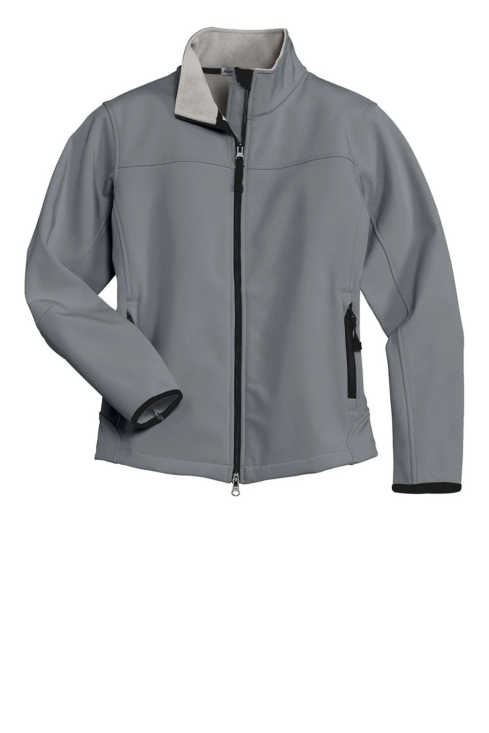 Port Authority Damen Glacier Wind & Water Resistant Reißverschluss-Jacke - Rauchgrau/Chromgrau