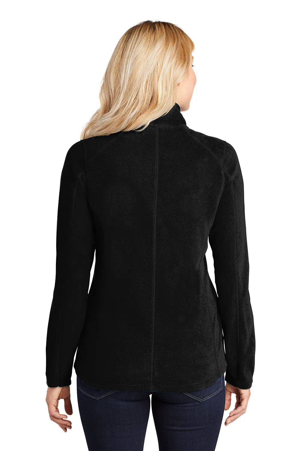 Port Authority Damen Pill Resistant Microfleece Full-Zip Jacke - Schwarz
