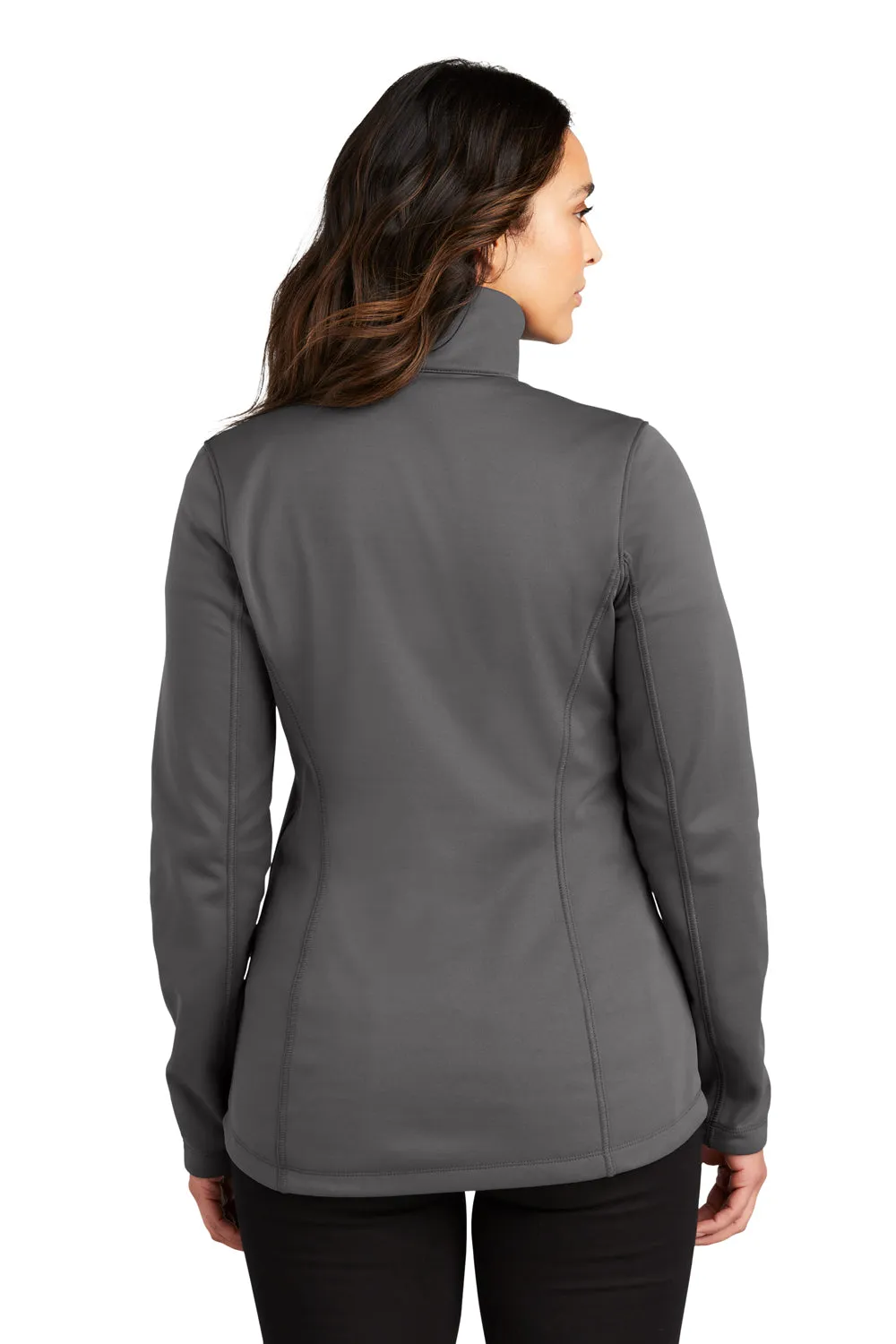 Port Authority Damen Fleece-Jacke mit Kapuze und 1/4-Zip - Graugrau
