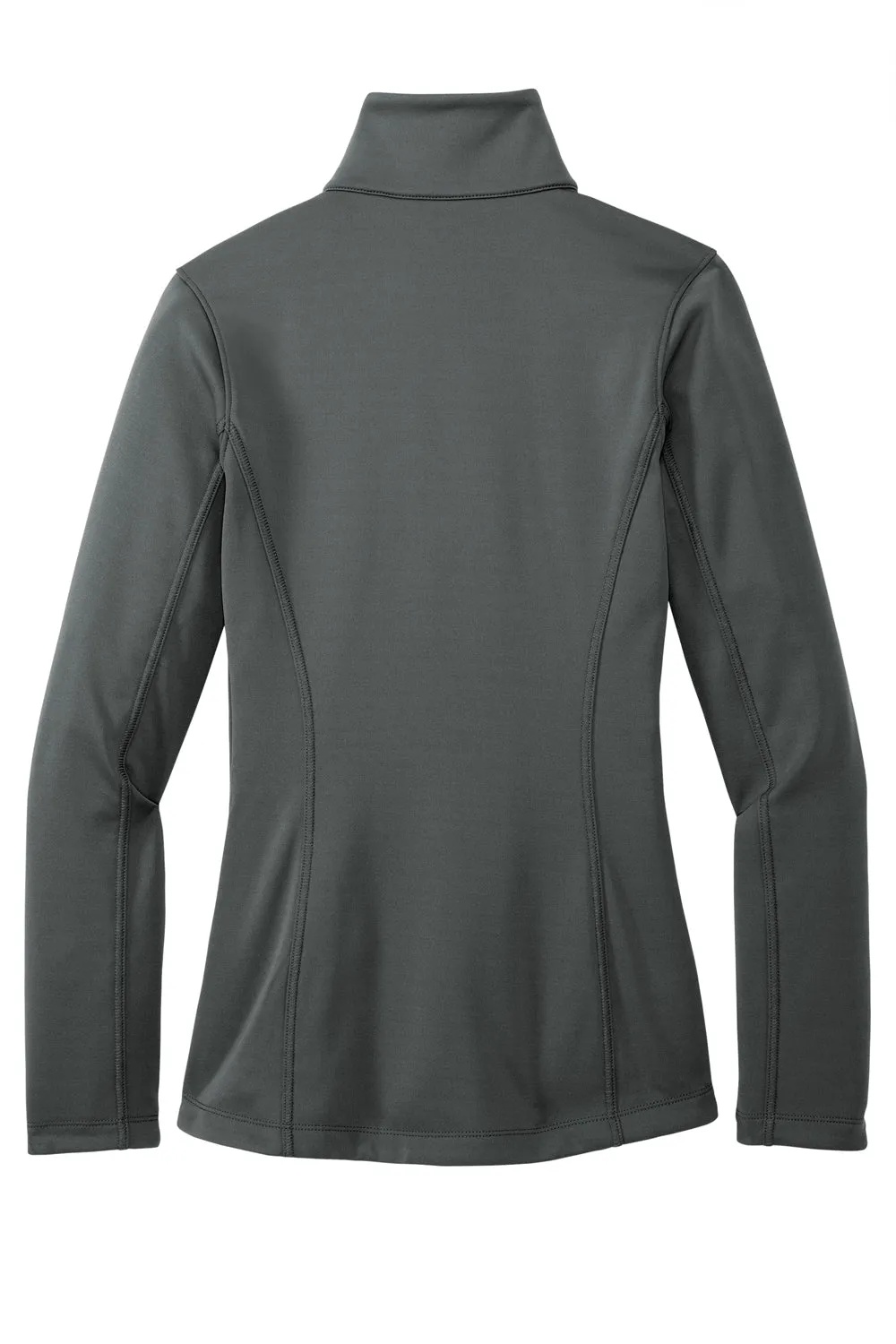 Port Authority Damen Fleece-Jacke mit Kapuze und 1/4-Zip - Graugrau
