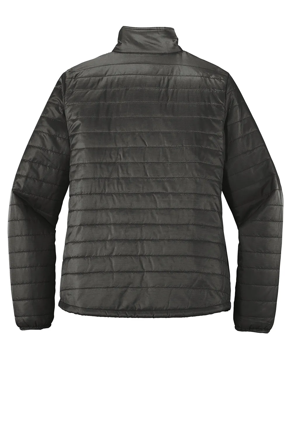 Port Authority Damen wasserabweisende packbare Daunenjacke mit durchgehendem Reißverschluss - Sterling Grau/Grafit Grau