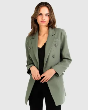 Prinzessin Polina Strukturierter Web-Blazer - Militär
