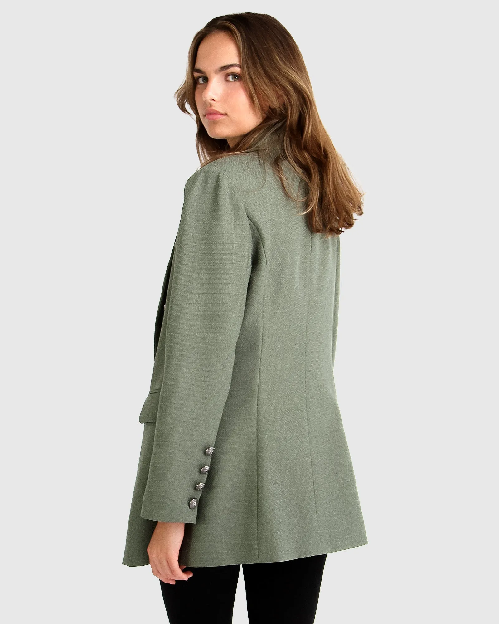 Prinzessin Polina Strukturierter Web-Blazer - Militär