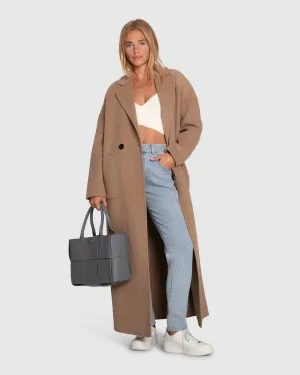 Publisher Maxi Coat - Hafer