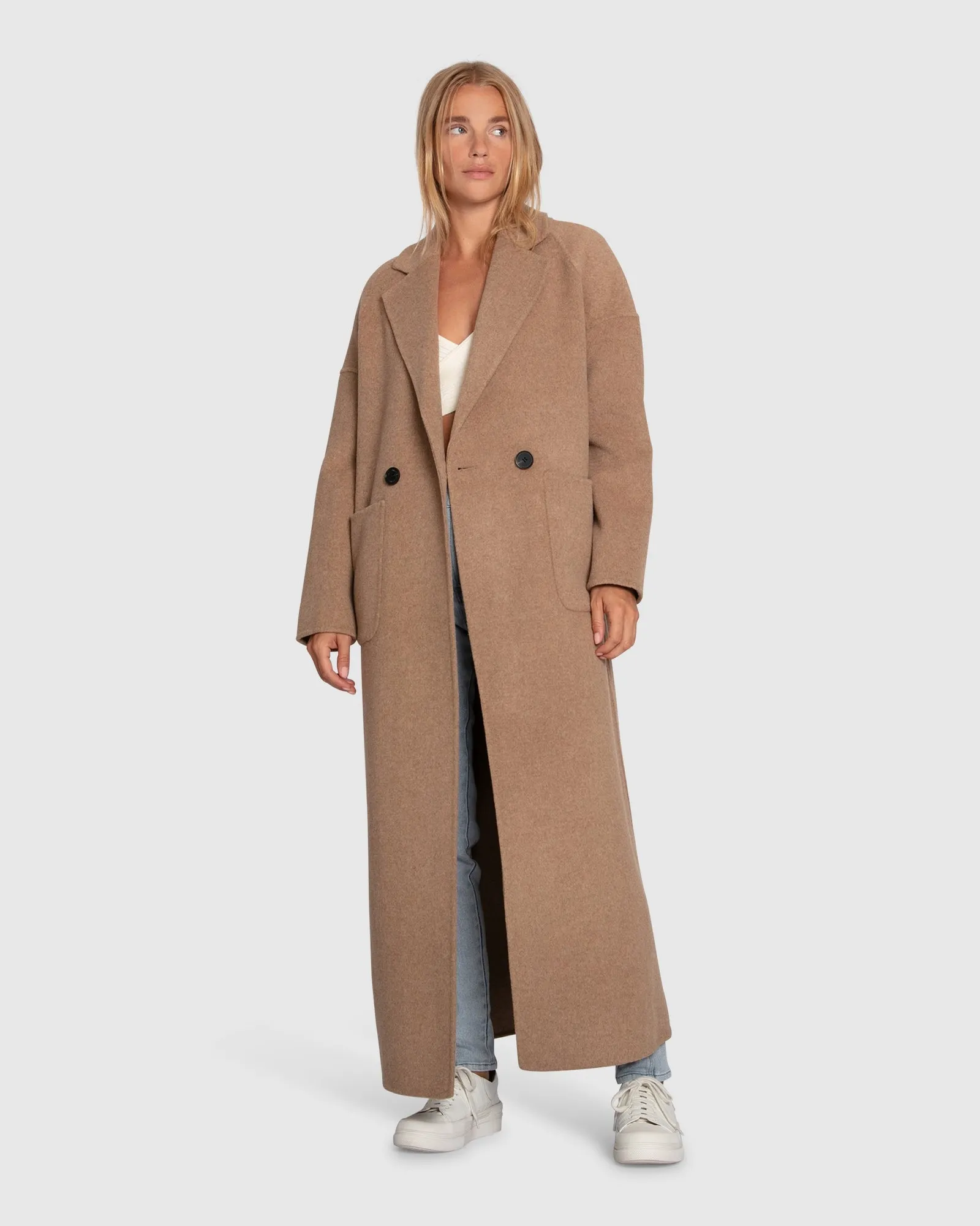 Publisher Maxi Coat - Hafer