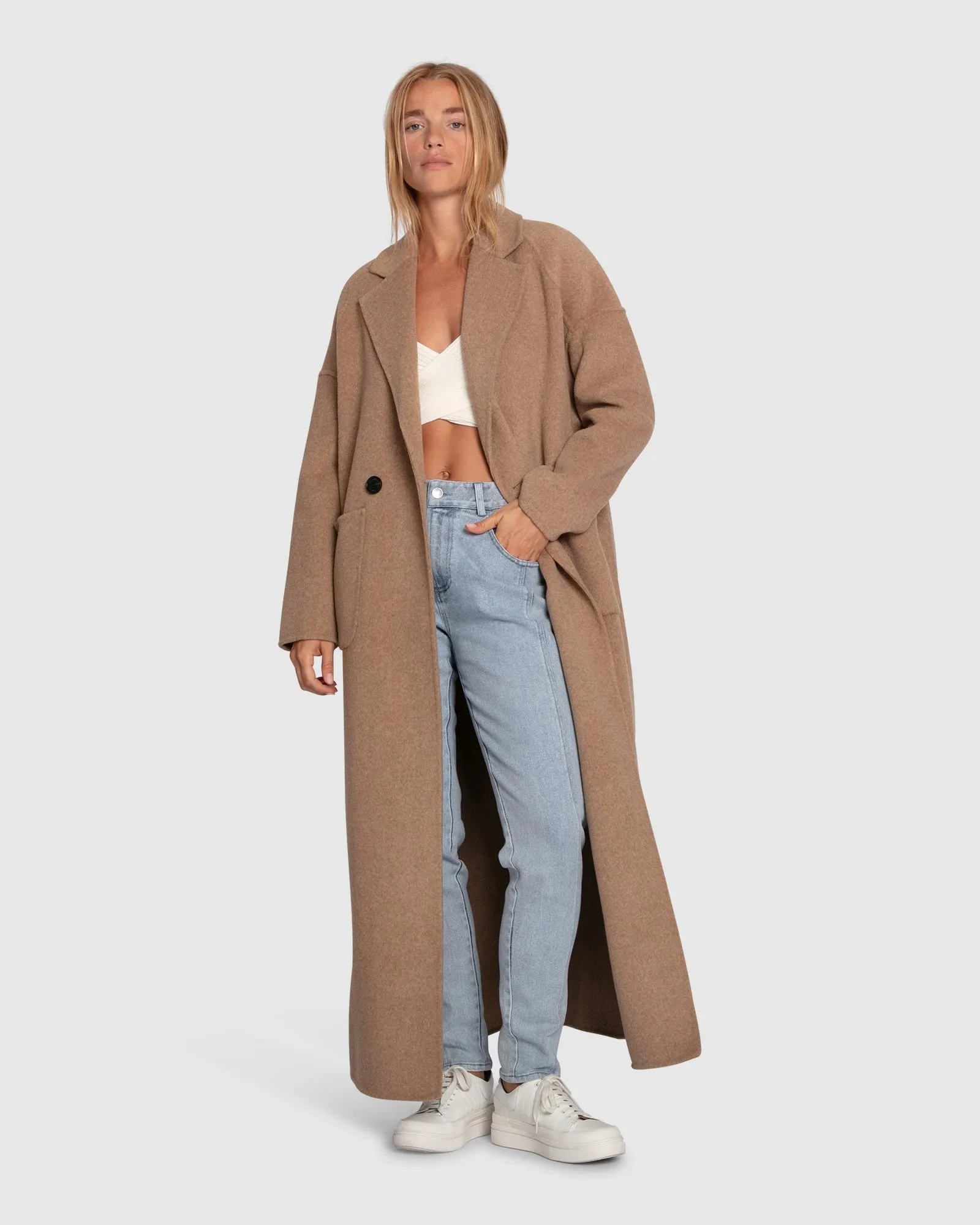 Publisher Maxi Coat - Hafer