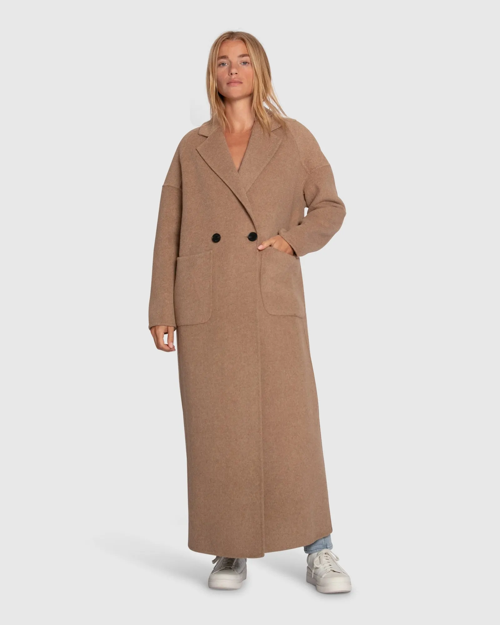 Publisher Maxi Coat - Hafer