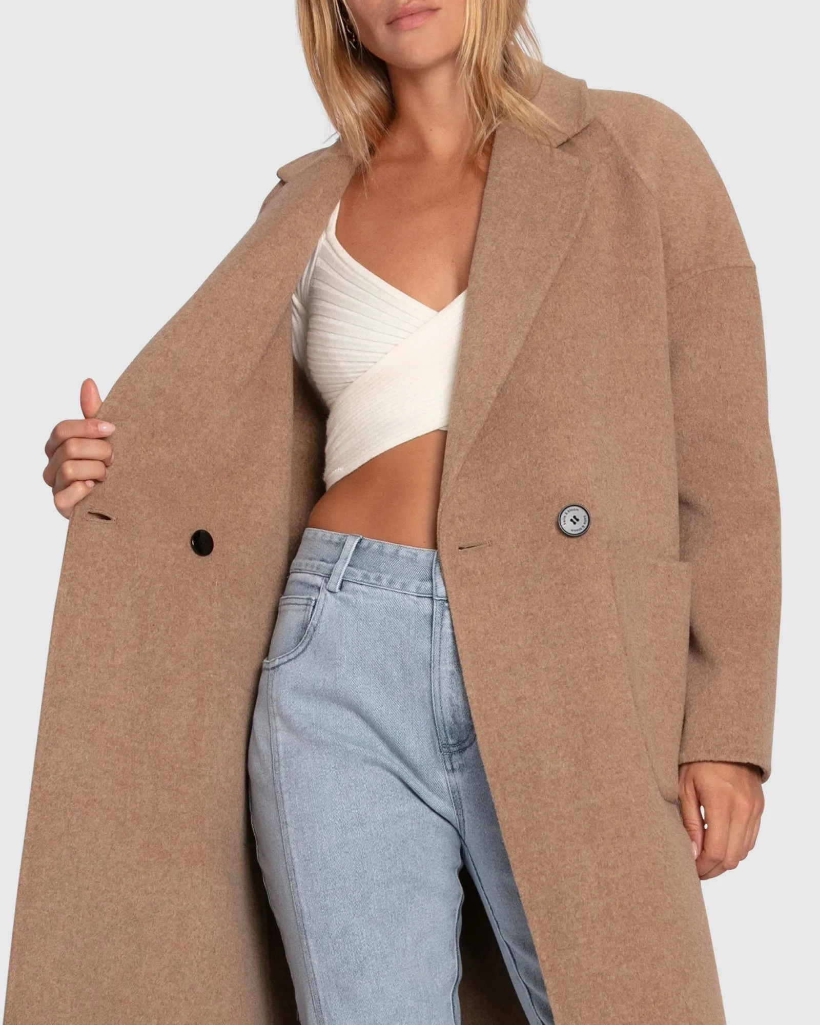 Publisher Maxi Coat - Hafer