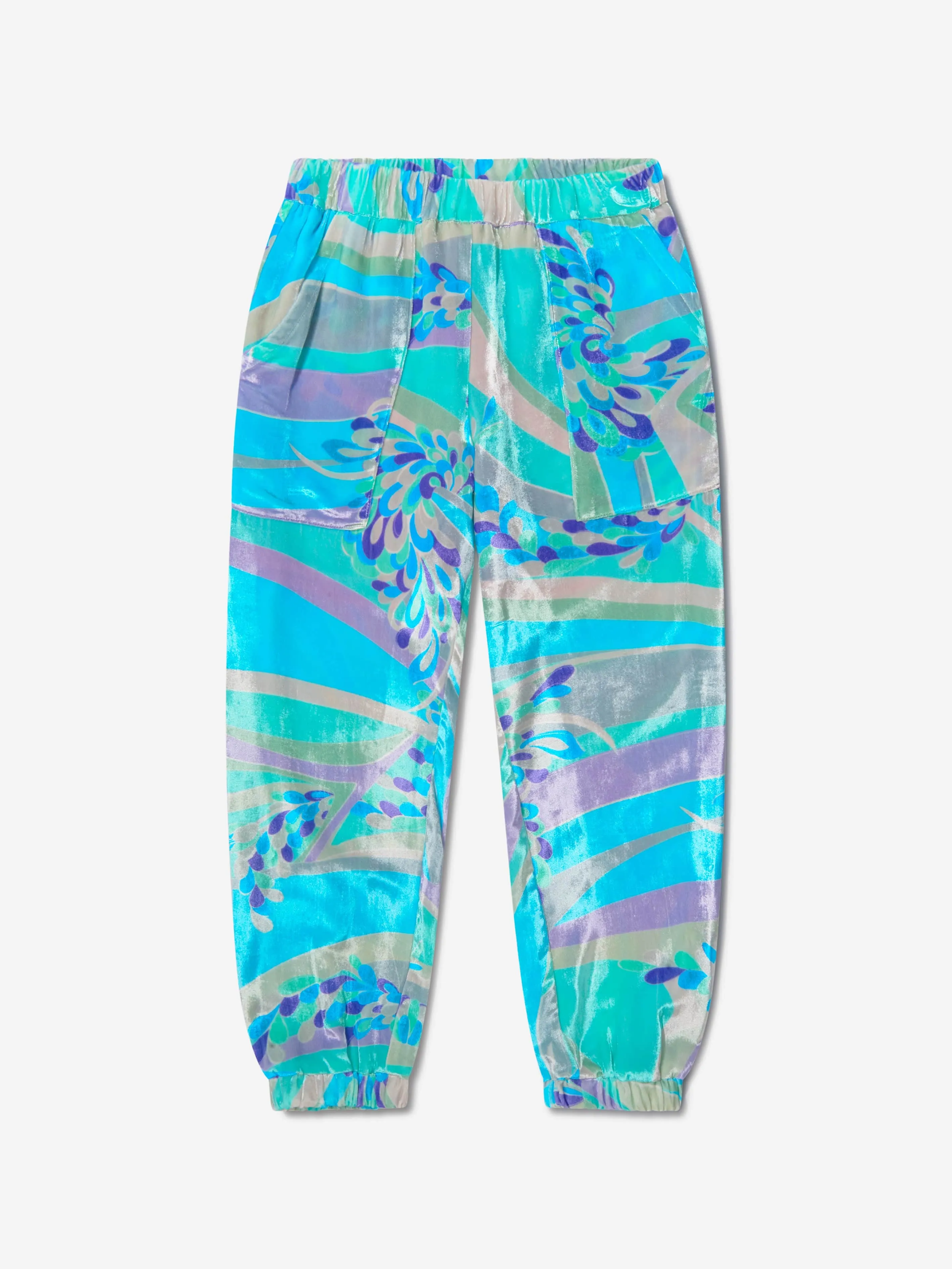 Pucci Girls Samt Hose mit Muster