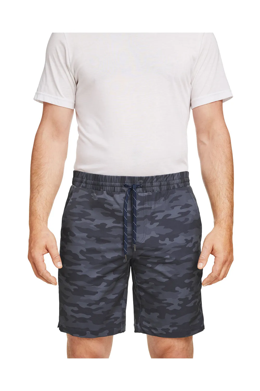 Puma Herren EGW Walker Feuchtigkeitsableitende Shorts mit Taschen - Marineblau Camo