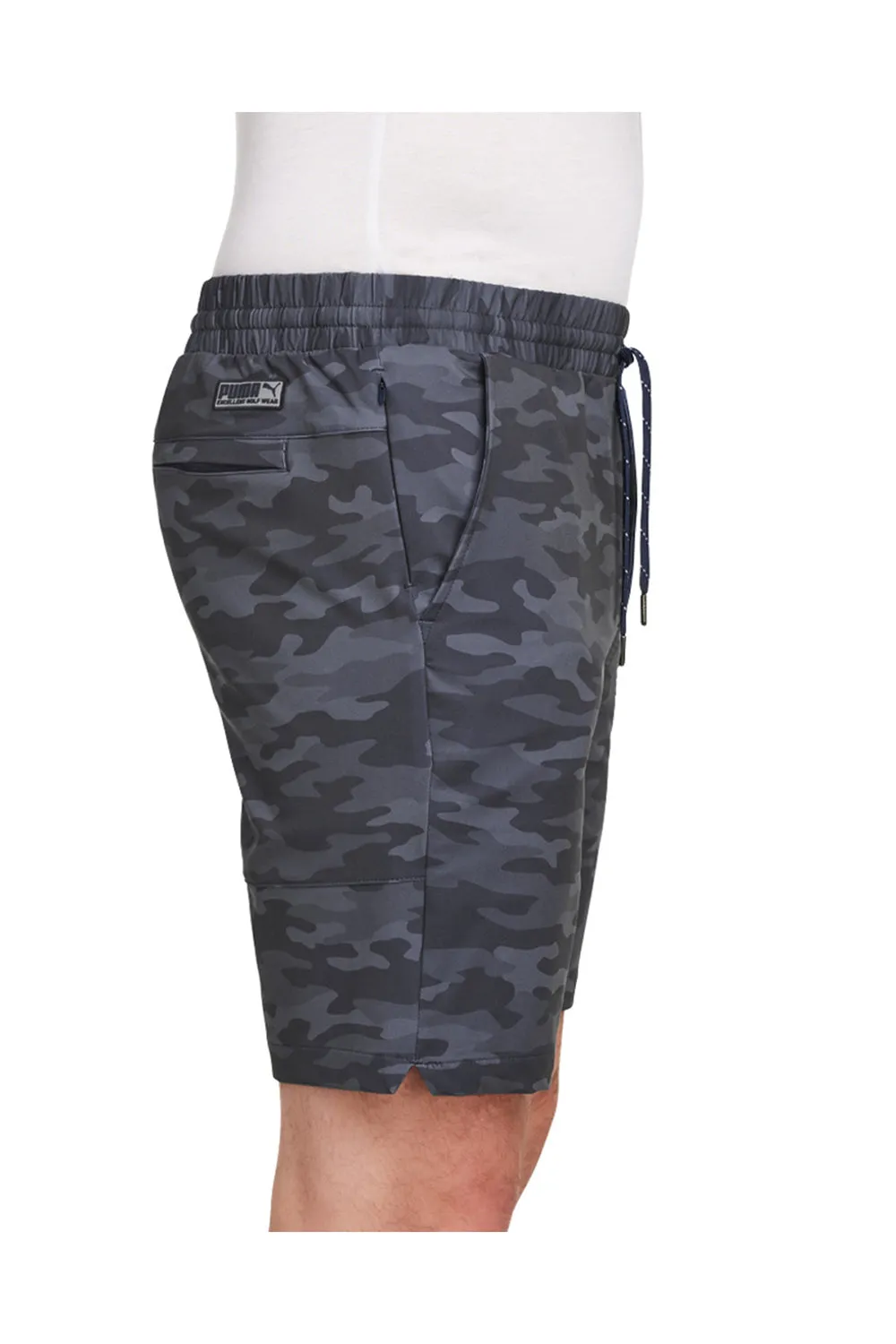 Puma Herren EGW Walker Feuchtigkeitsableitende Shorts mit Taschen - Marineblau Camo