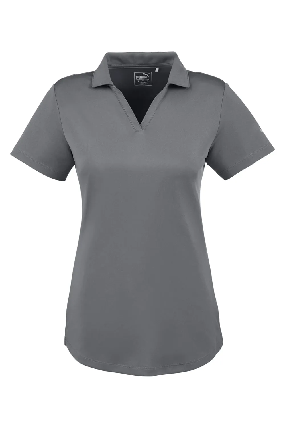Puma Damen Icon Performance Feuchtigkeitstransportierendes Kurzarm-Polohemd - Ruhiger Schattengrau