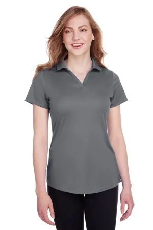 Puma Damen Icon Performance Feuchtigkeitstransportierendes Kurzarm-Polohemd - Ruhiger Schattengrau