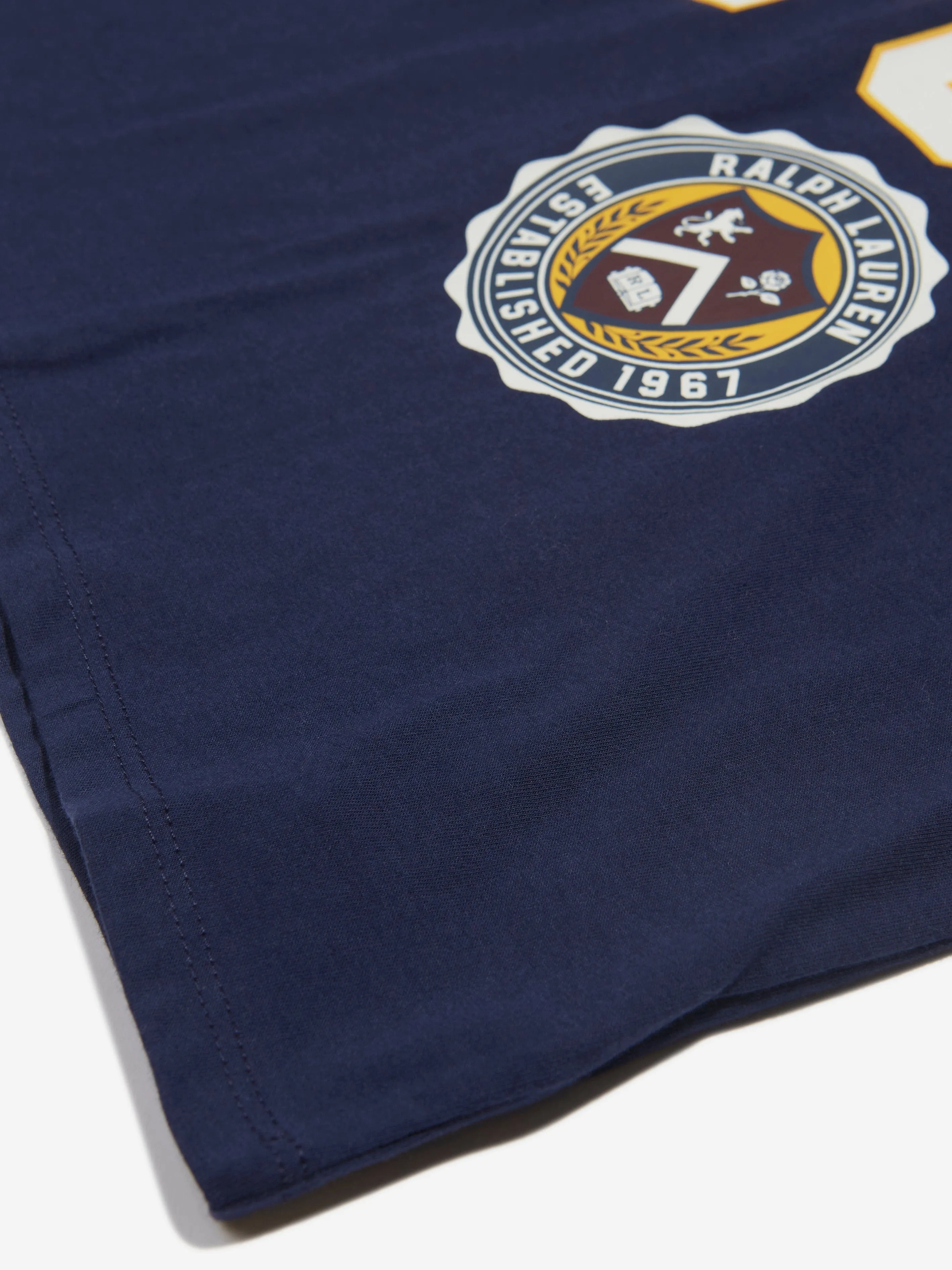 Ralph Lauren Mädchen Varsity Polo T-Shirt in Marineblau