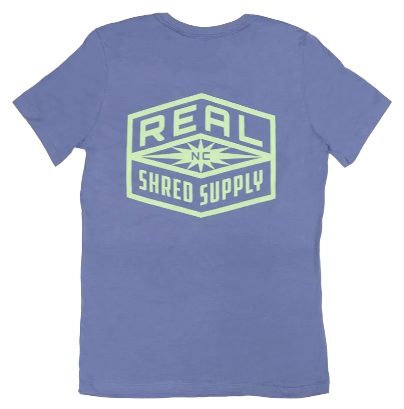 REAL Wmn's Shred Supply T-Shirt - Lavendelblau