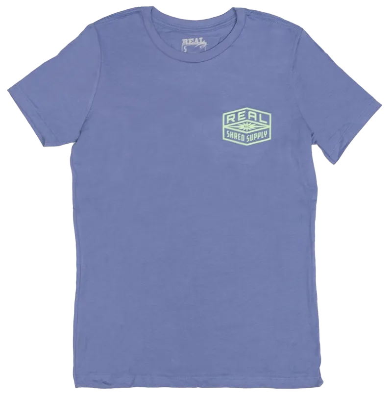 REAL Wmn's Shred Supply T-Shirt - Lavendelblau