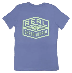 REAL Wmn's Shred Supply T-Shirt - Lavendelblau