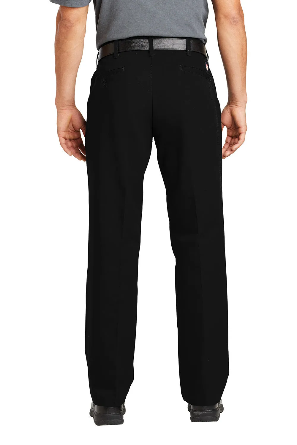 Red Kap Herrenhose mit elastischem Einsatz, knitterfrei, mit Tasche - Schwarz
