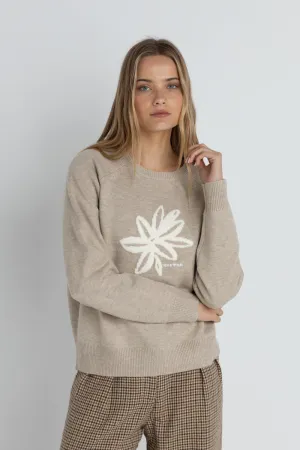 Rhythm Sanctuary Rundhals Strickpullover - Taupe