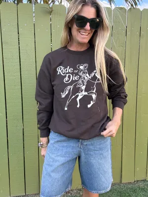 Ride or Die Grafik-Sweatshirt