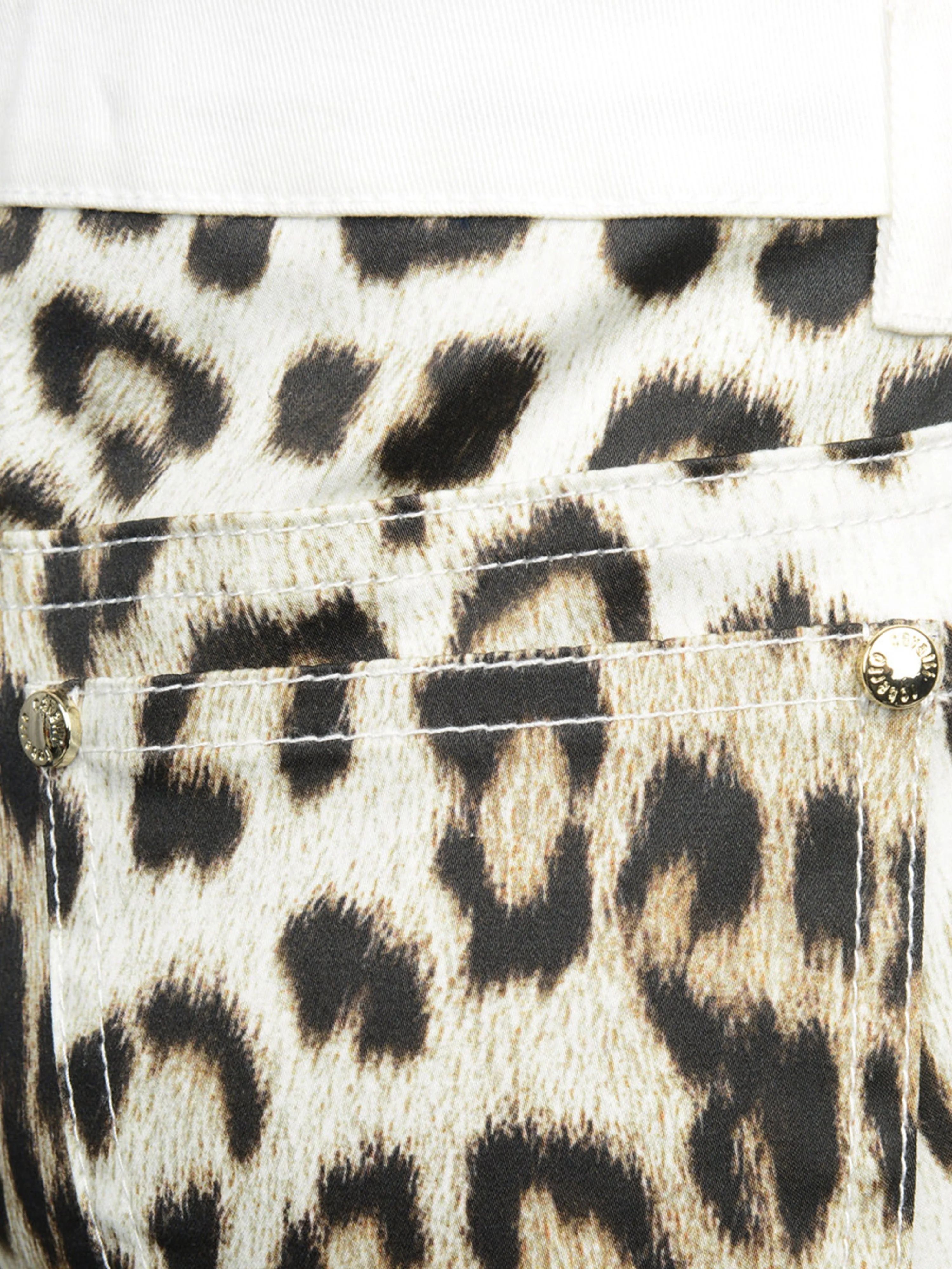 Roberto Cavalli Girls & Leoparden-Gabardine-Hose