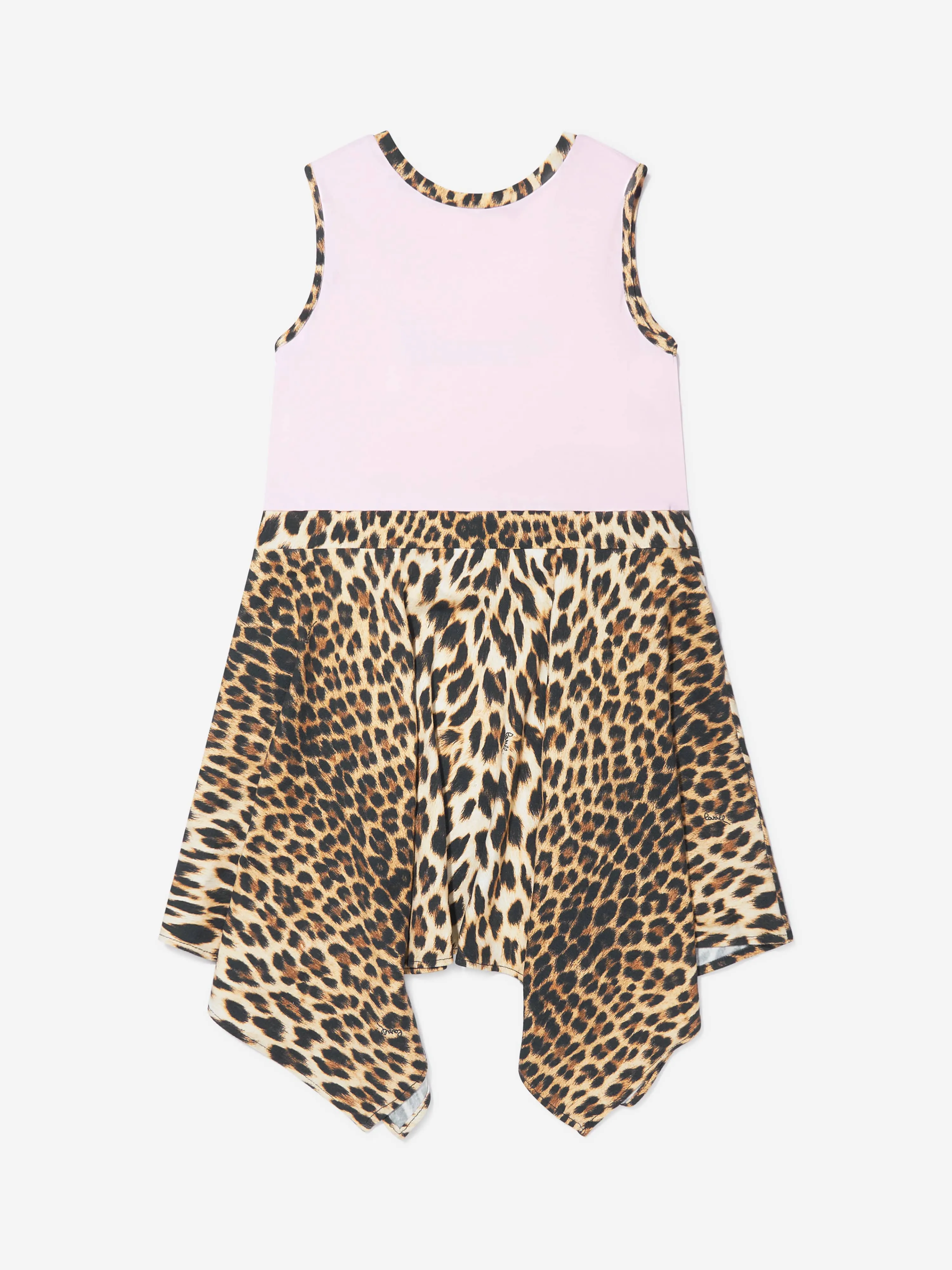 Roberto Cavalli Mädchen Baumwoll-Jersey-Kleid in Rosa