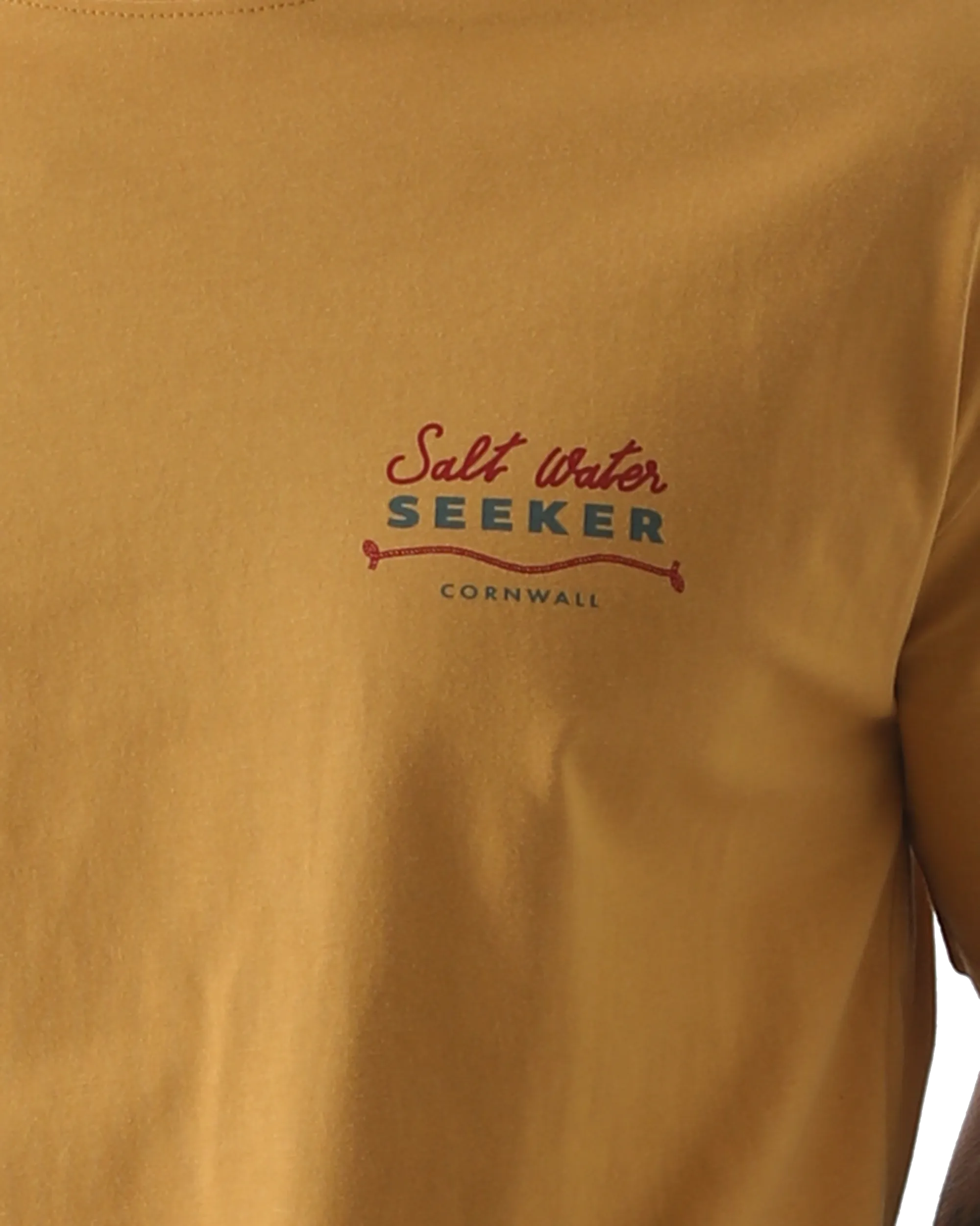 Rodeo Diner T-Shirt in Verblasstem Senf