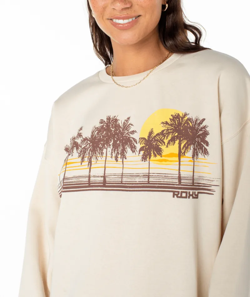 Roxy Morgenwanderung Sweatshirt-Pergament