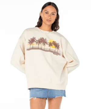 Roxy Morgenwanderung Sweatshirt-Pergament