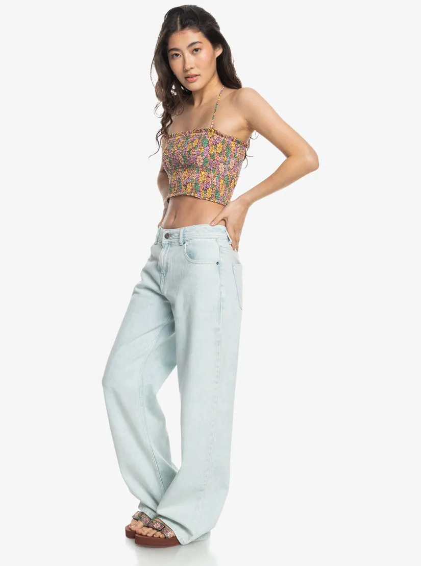 Roxy Warm Waters Bedrucktes Tanktop-Root Beer