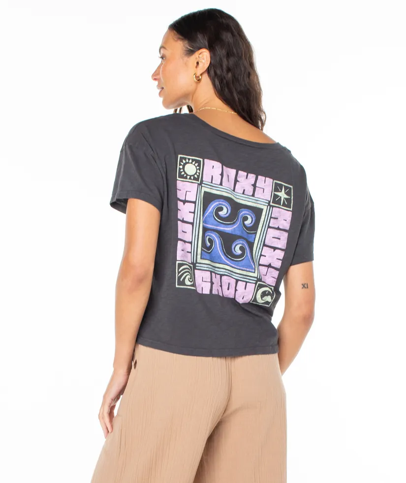 Roxy Wave Block T-Shirt-Phantom