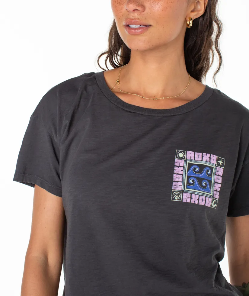 Roxy Wave Block T-Shirt-Phantom