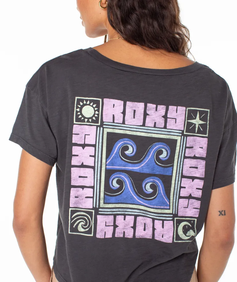 Roxy Wave Block T-Shirt-Phantom