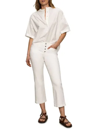 Sanctuary Clothing Entspanntes Kurzarm-Popover-Shirt