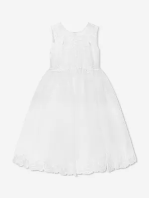 Sarah Louise Mädchen Ballerina-Länge Festkleid in Elfenbein