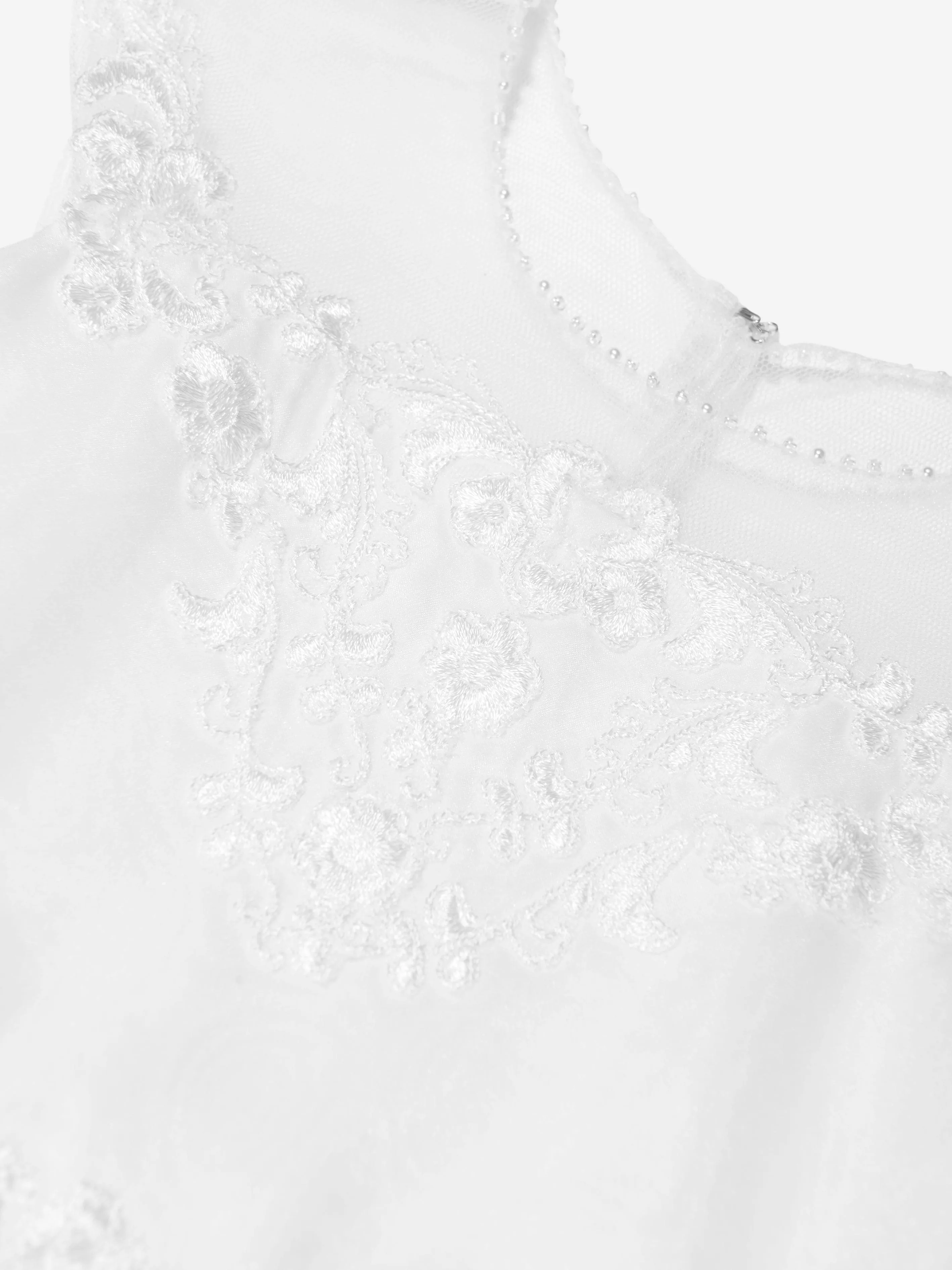 Sarah Louise Mädchen Ballerina-Länge Festkleid in Elfenbein