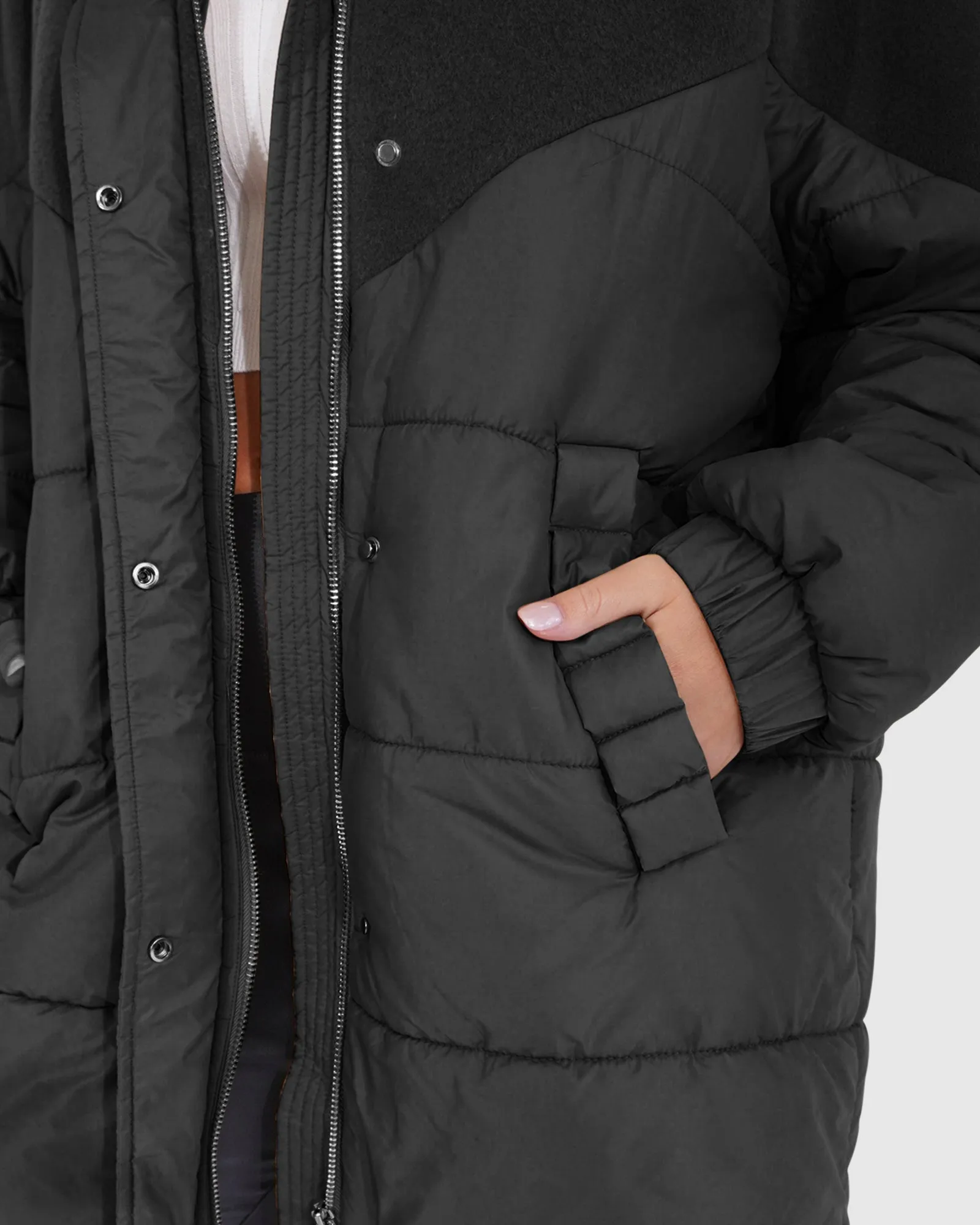 Say It Again Steppjacke - Schwarz