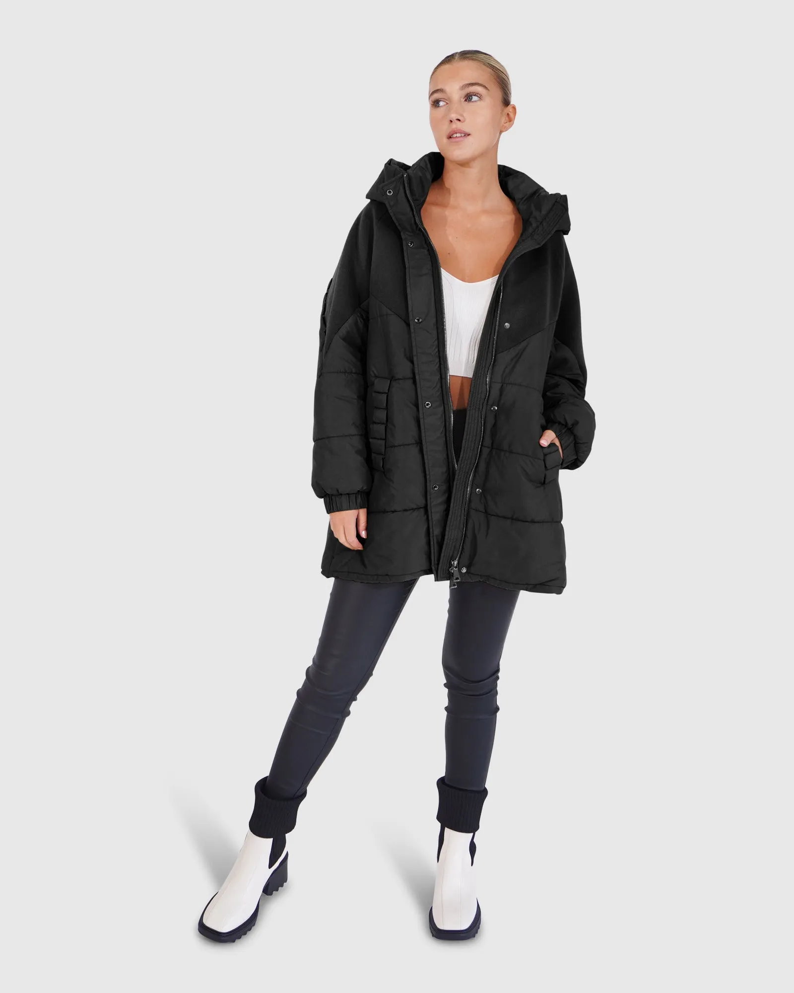 Say It Again Steppjacke - Schwarz
