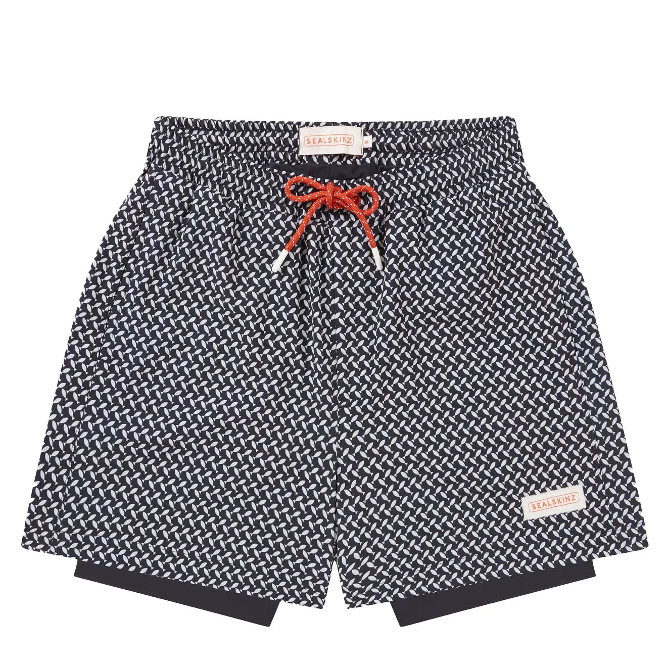 Sealskinz Southwood Schnelltrocknende Fischdruck Badeshorts Marineblau