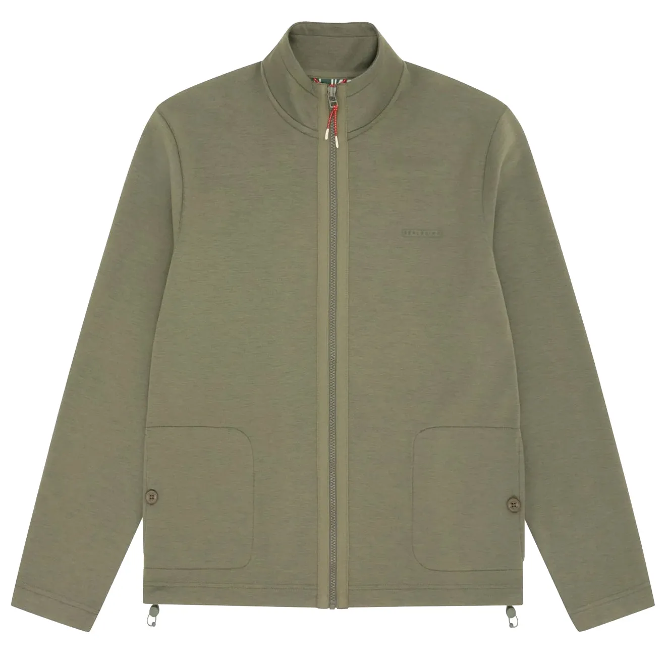 Sealskinz Tibenham wasserabweisender Sweatshirt mit Vollreißverschluss Grün