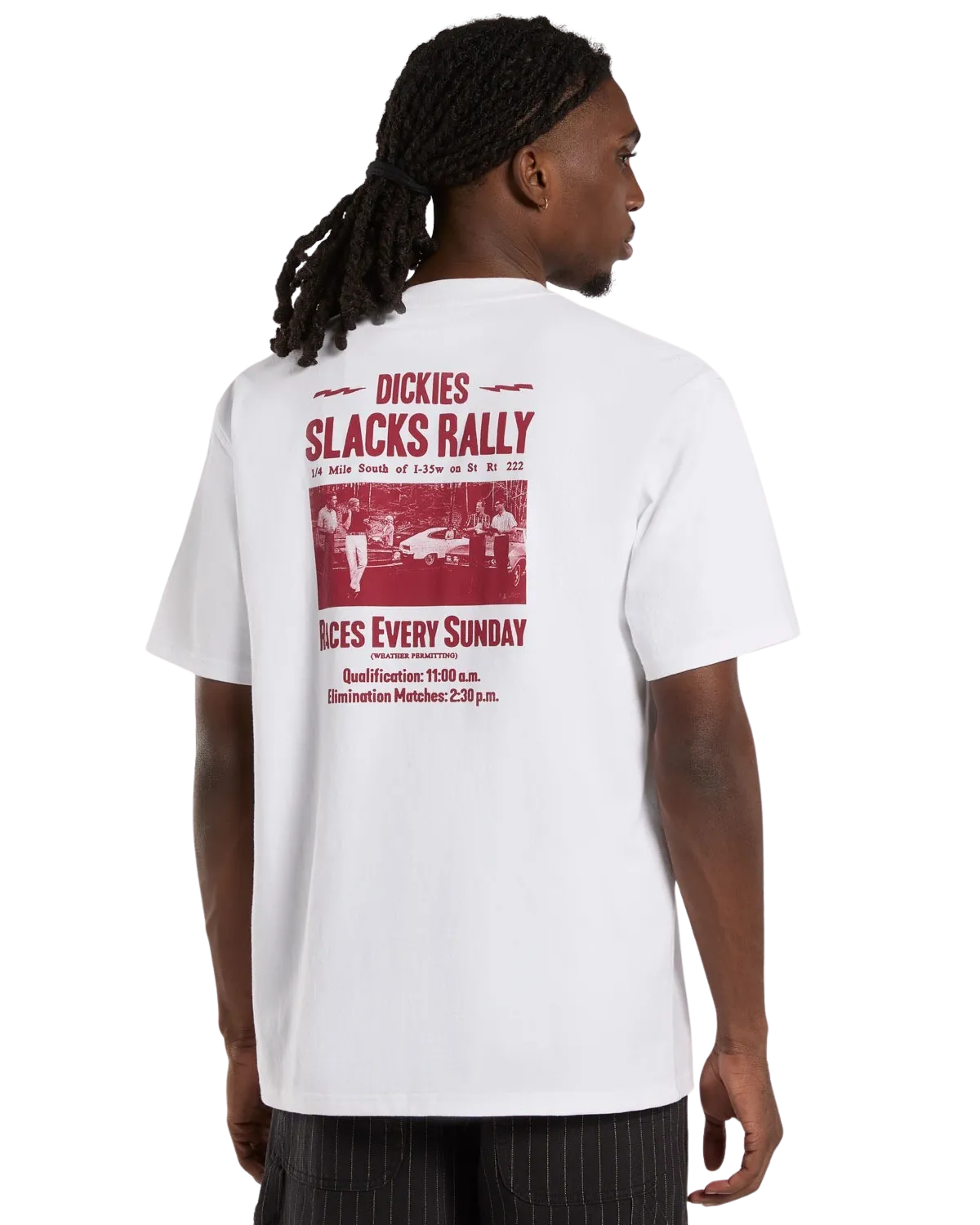Slacks Rally T-Shirt in Weiß